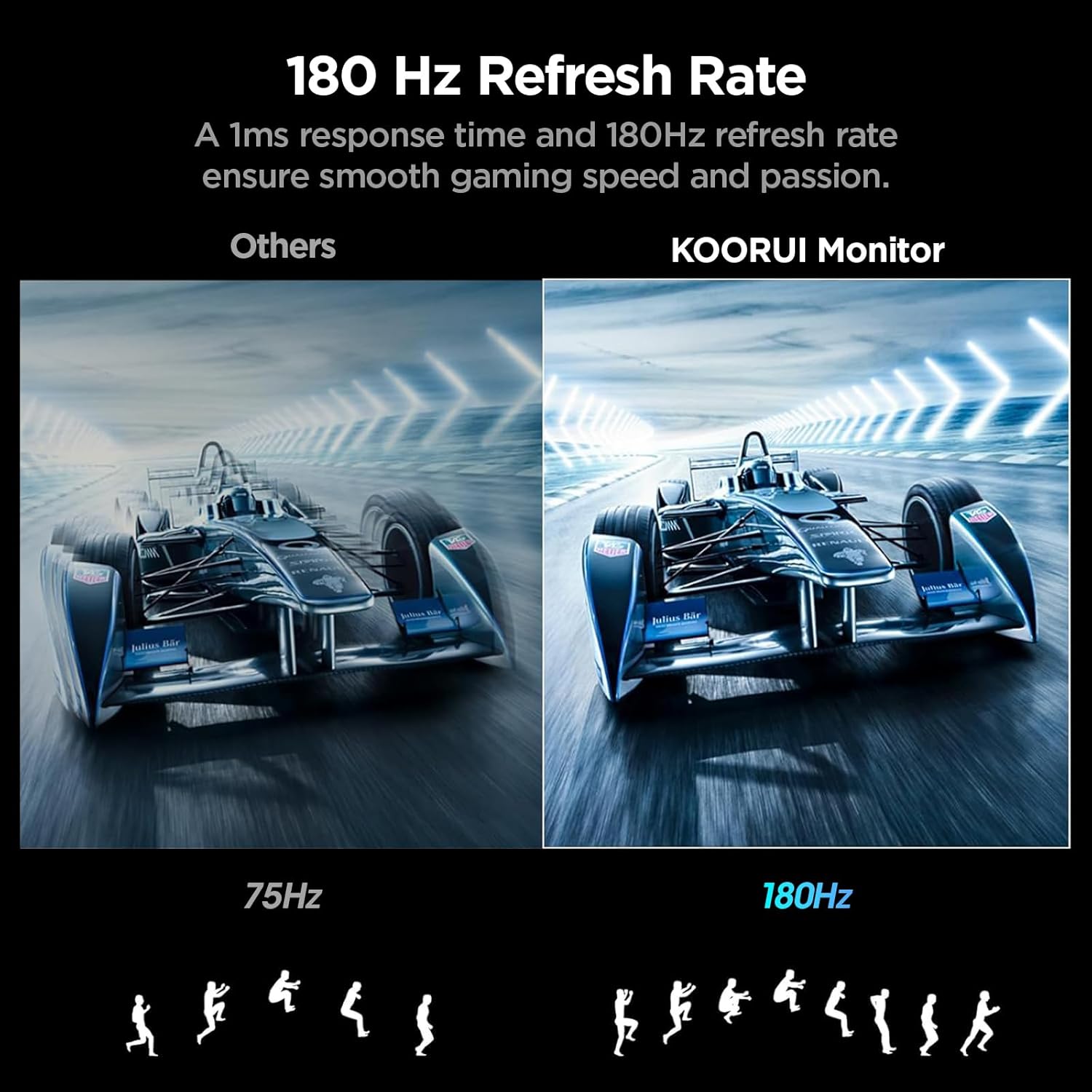 KOORUI 24E6CA 24-inch VA FHD 180Hz Curved Gaming Monitor