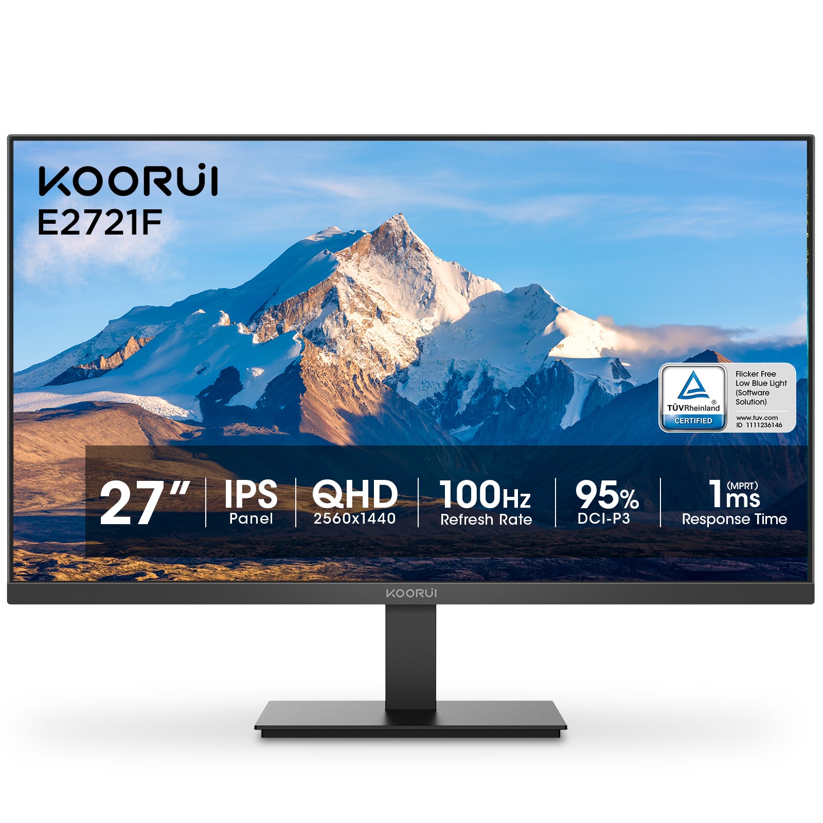 KOORUI E2721F 27-inch IPS QHD 100Hz Business Monitor