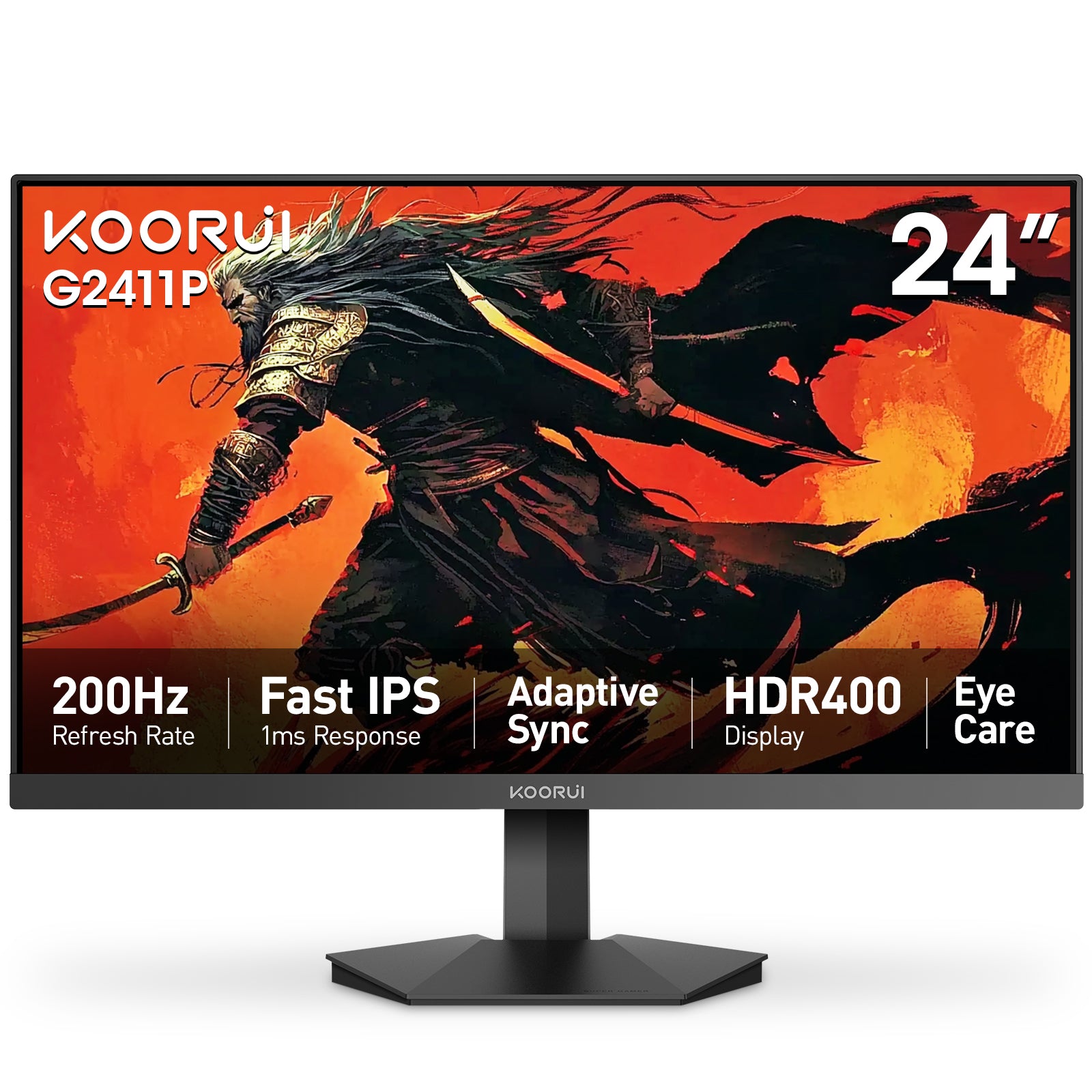 Koorui 24 Inch QHD 180Hz IPS Gaming Monitor with 99% sRGB – KOORUI EU