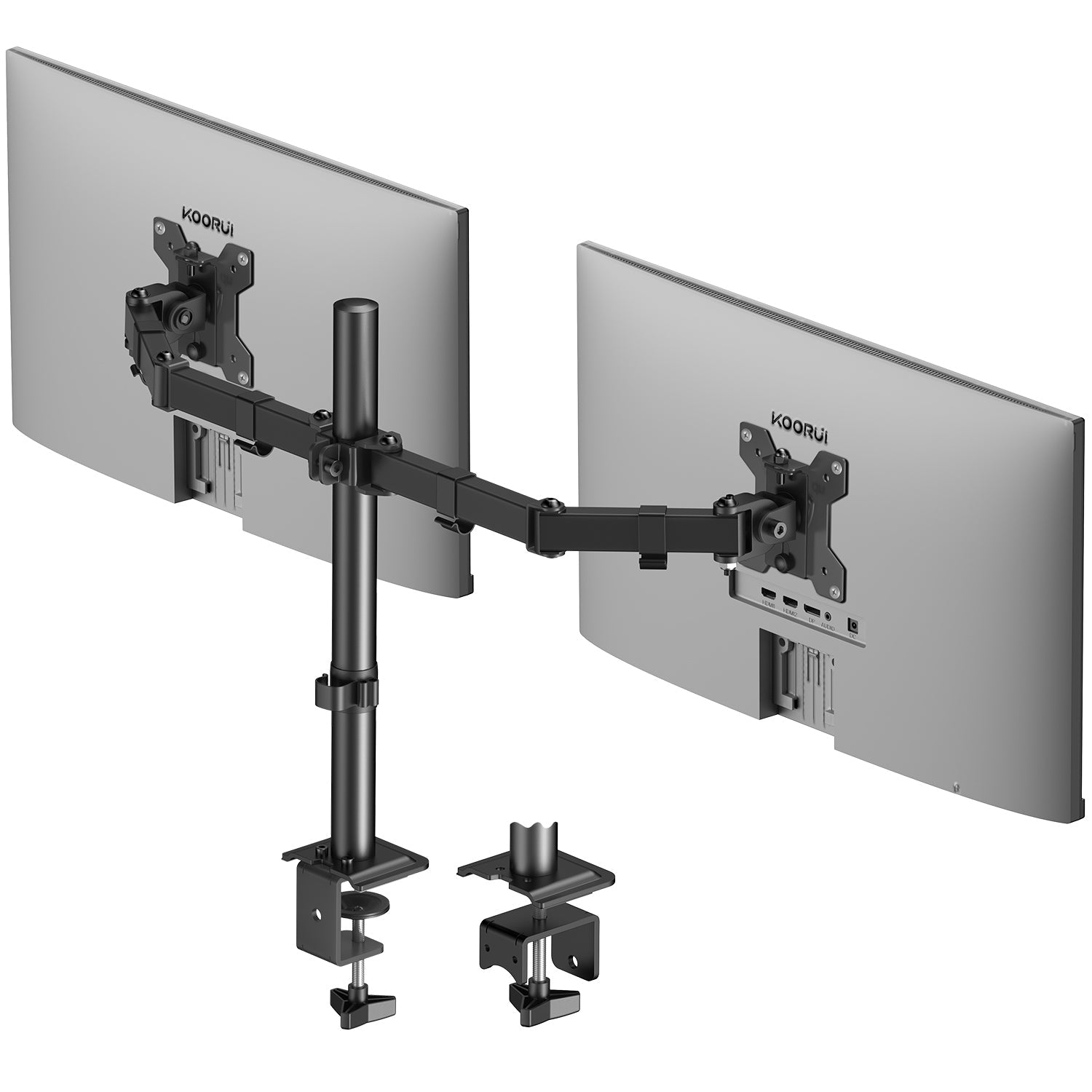 KOORUI KR20G Dual Monitor Stand for 13-27 Inch Holds Screens