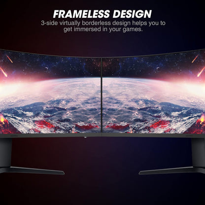 KOORUI 34E6UC 34-inch VA WQHD 165Hz Curved Gaming Monitor